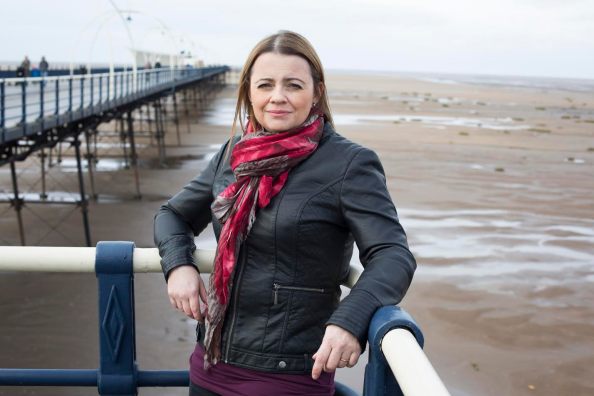 Author Carys Bray, photographed near her home in Southport, Lancashire.